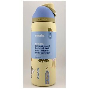 OWALA UO EXCLUSIVE FREESIP 32 OZ STAINLESS STEEL WATER BOTTLE; PARTY ANIMALS